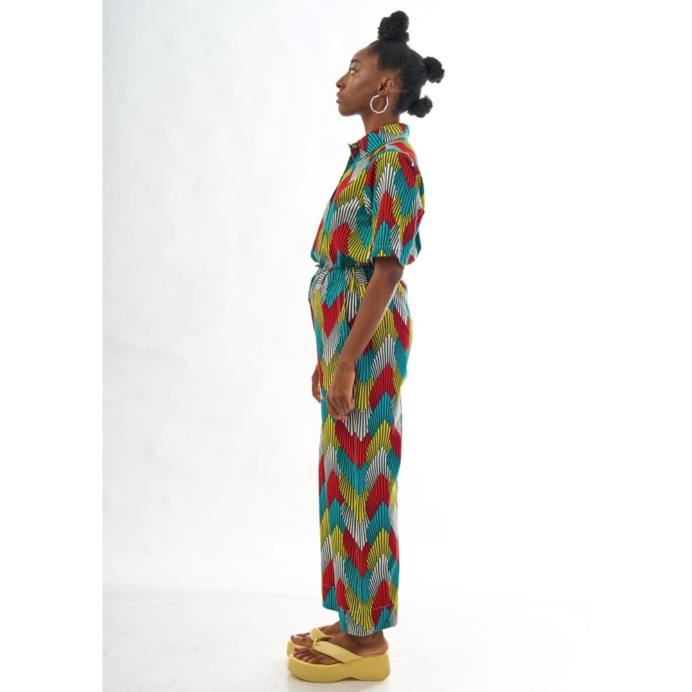YEVU Palms Straight Leg Elastic Pants XL - Picture 3 of 5